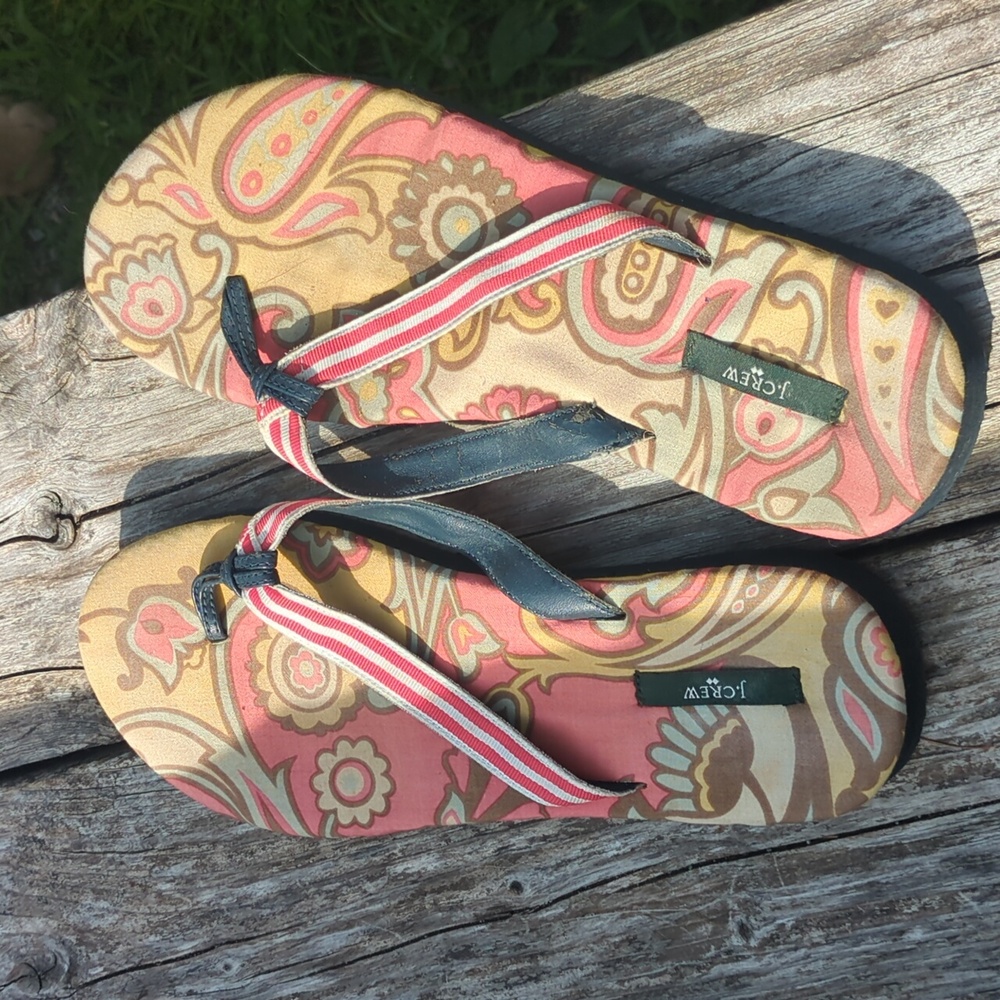 J Crew Flip Flops Size 7